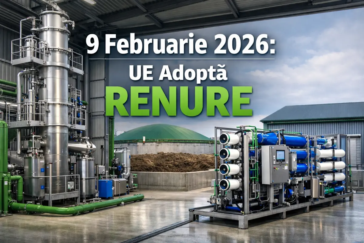 Platformă modernă de procesare gunoi de grajd pentru obținerea fertilizatorilor RENURE conform normelor Comisiei Europene 2026 - economie circulară în agricultură