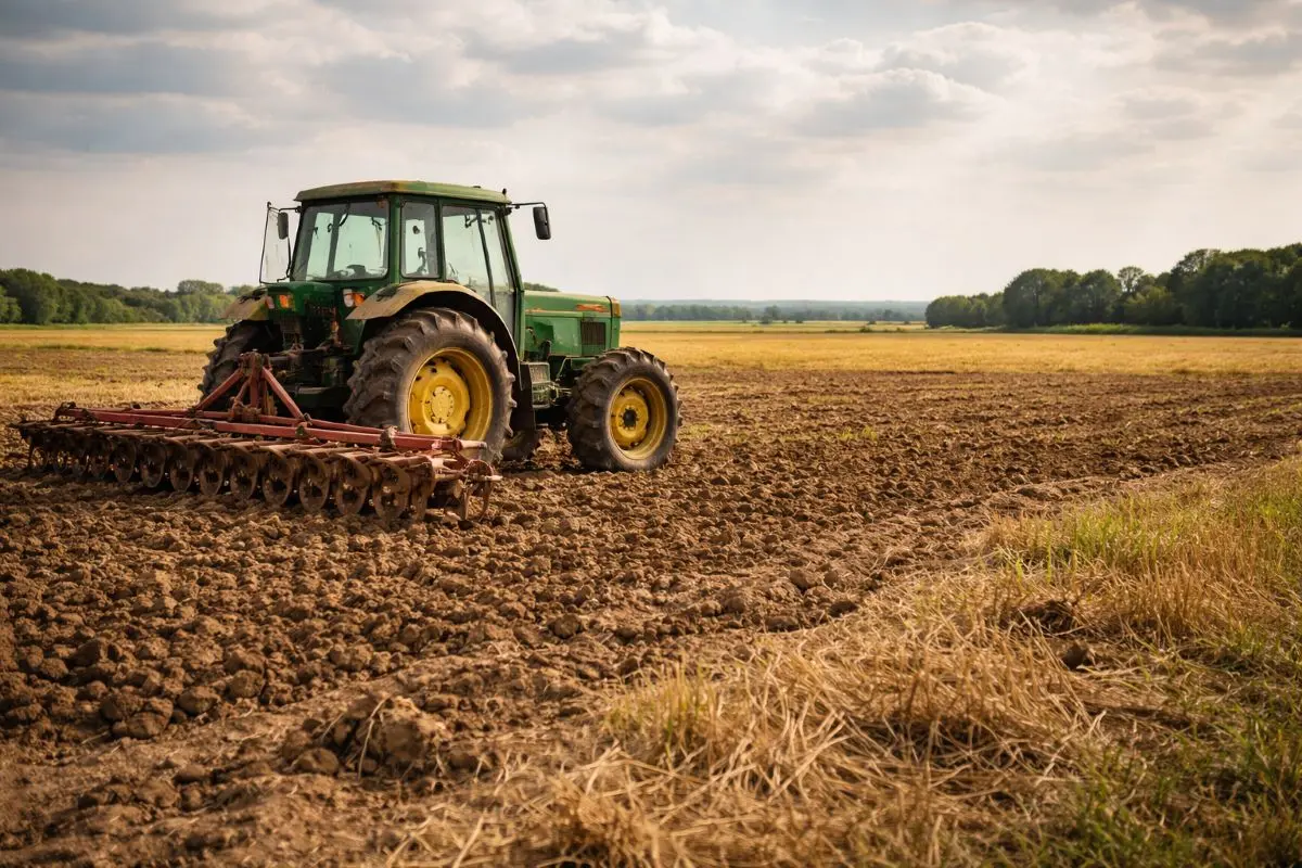 Tractor pe câmp – motorina scumpă forțează fermierii români să abandoneze lucrările agricole de primăvară 2026