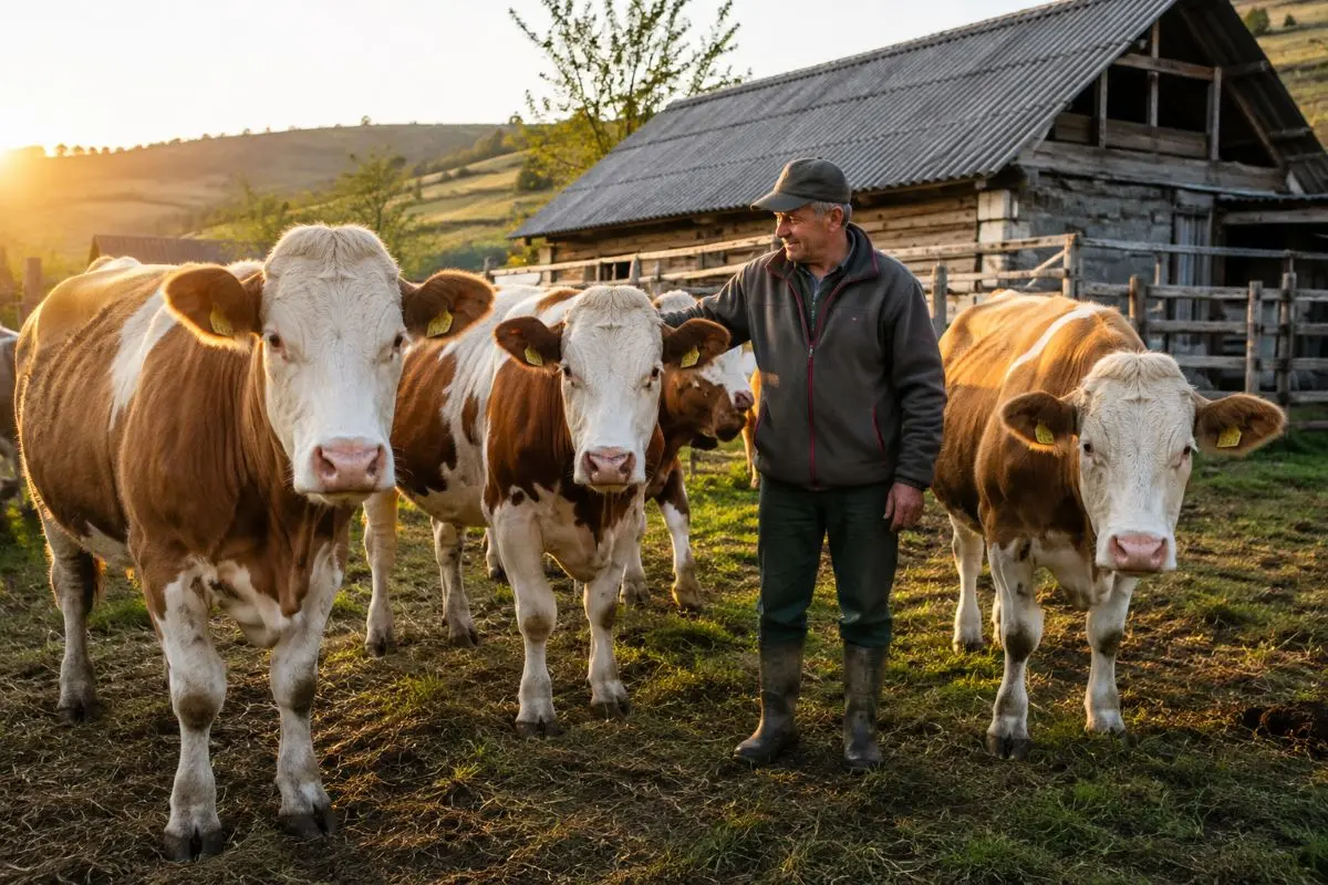 Vaci la o fermă din România - subvenție bovine 68 euro pe cap, Legea 176/2026